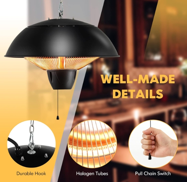 IPX5 waterproof rating heater